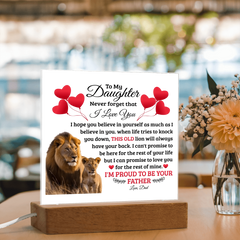To My Daughter Old Lion – Acrylic Square
